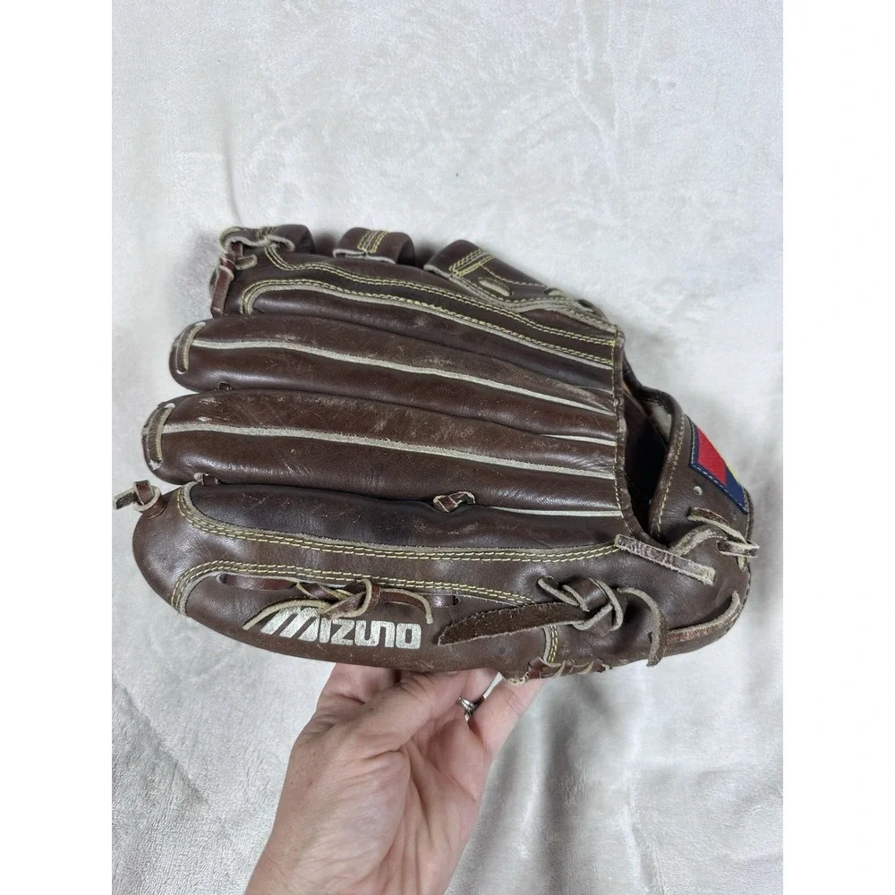 Rare Mizuno MTS-2 Super Flex Palm RHT Brown Leather Baseball Glove Mitt -